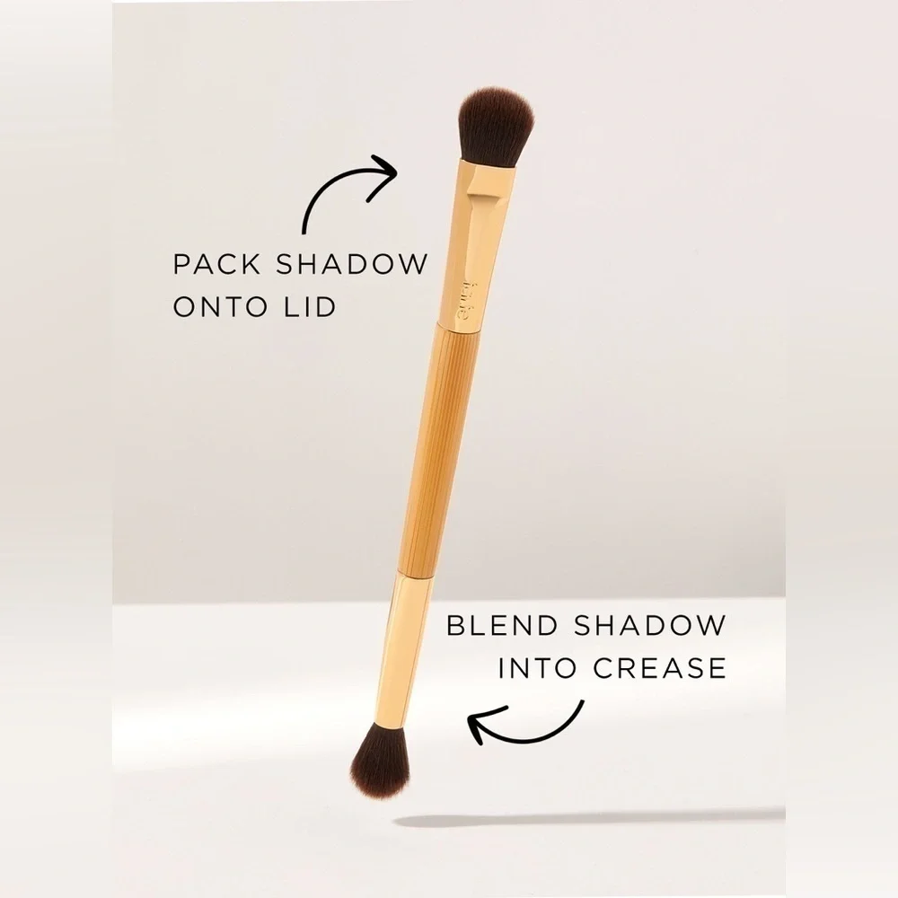 Tarte Eyelash pouch with double ended shader & blending eyeshadow brush NWT